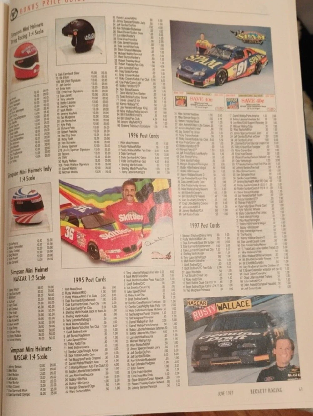 Magazine- Beckett Racing June 1997